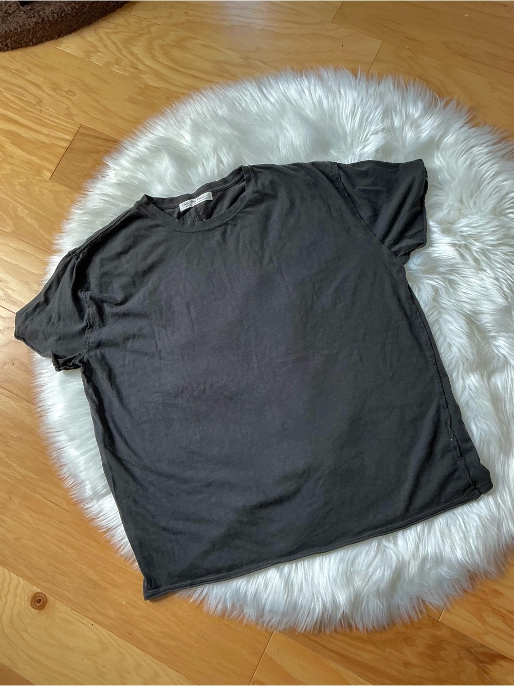 Free People We the Free Nina Oversized Short Sleeve Crew Neck Tee Size Small